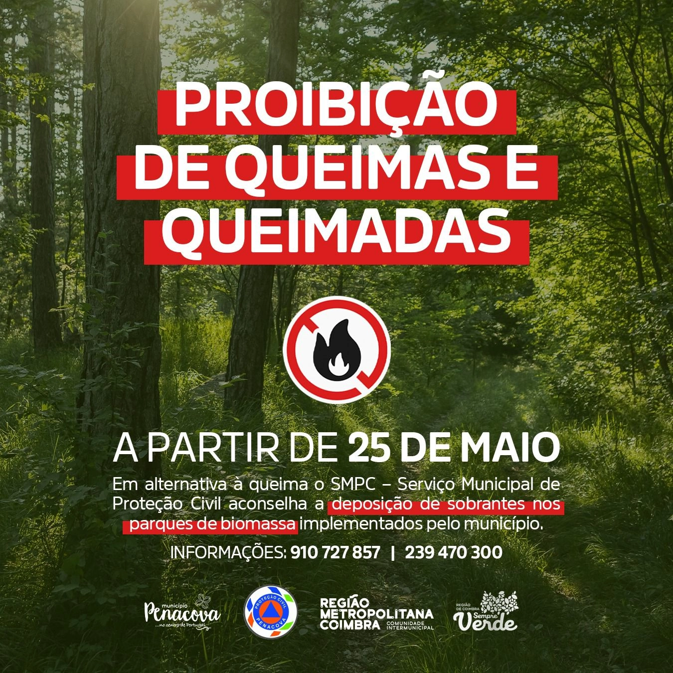 JF Penacova - Risco Incêndio Maio 2026